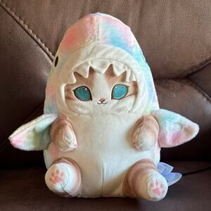 NWT Authentic Mofusand Pastel Shark Mofusand: Colorful Shark costume Plushie 11”